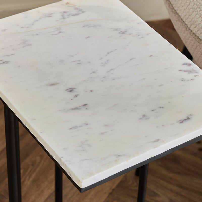 Home Box C Table with Marble Top for Living Room - Image 3